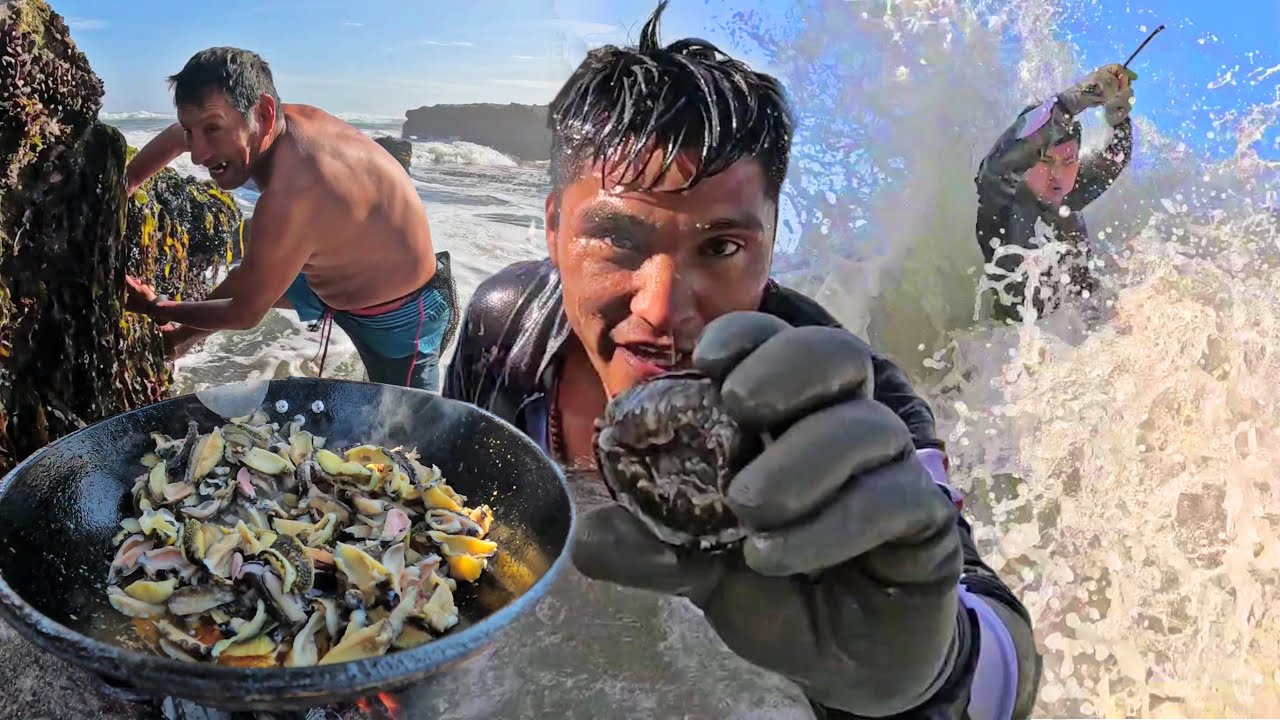 Mi Papá y Yo cocinamos un Rico PICANTE de MARISCOS a orillas del Mar
