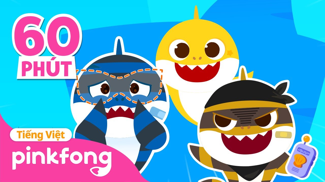 [Best] Tuyển tập Tên trộm Cá Mập Ba và chiếc mặt nạ bị mất 🦈 | Baby Shark Pinkfong! Nhạc thiếu nhi