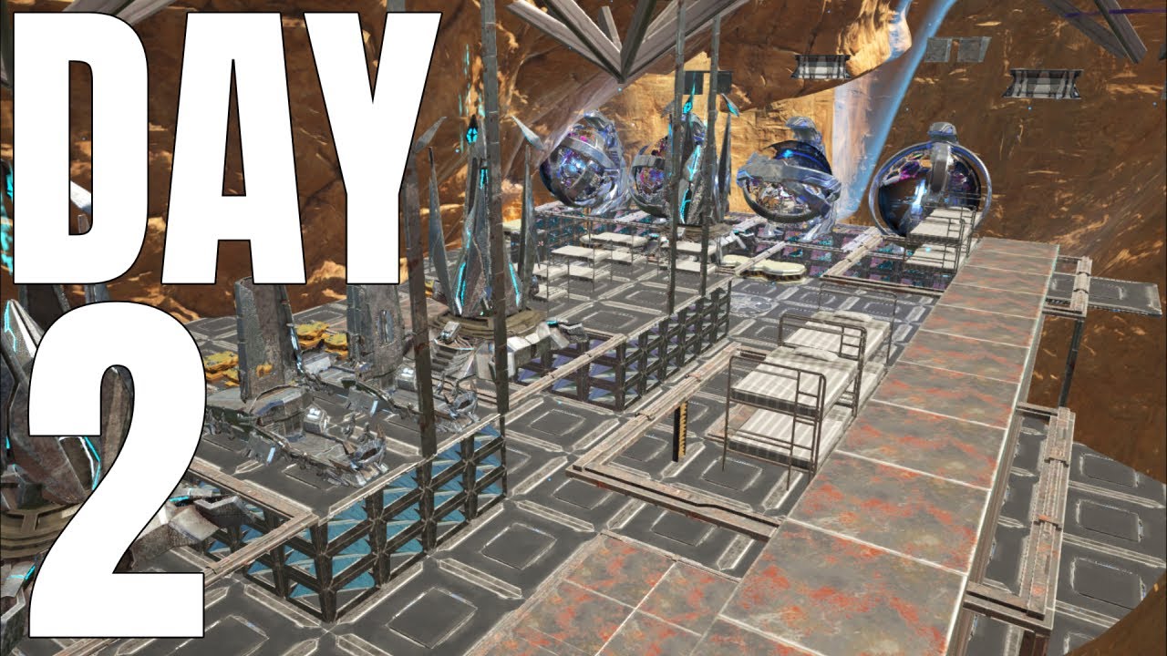 Day 2 Fortifying Our Desert Crack and Owl Diving a Broken Cave | ARK PVP INX 4MAN