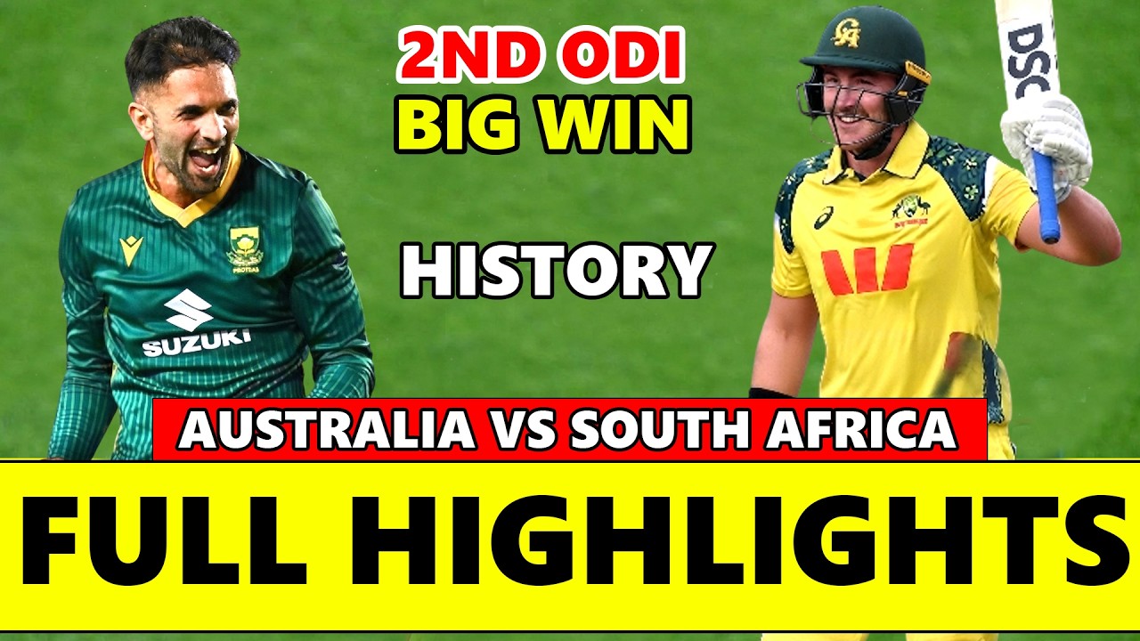 Australia vs South Africa 1st ODI Full Match Highlights 2026