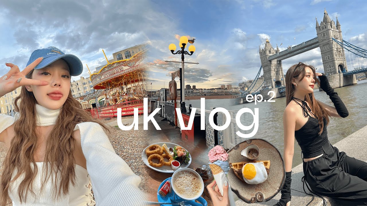 UK Vlog ep.2 🇬🇧 | Brighton 🎡 สวนสนุกติดทะเล , ครัวซองที่แพงที่สุด😖,tower of london | Beamsareeda