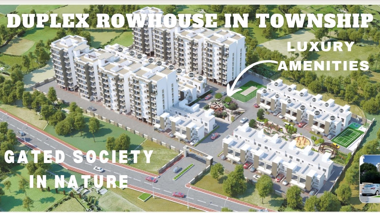 Touring 3BHK Duplex Row House in NAGPUR (HINGNA) with Luxury Amenities in a Gated Township | RD NEW