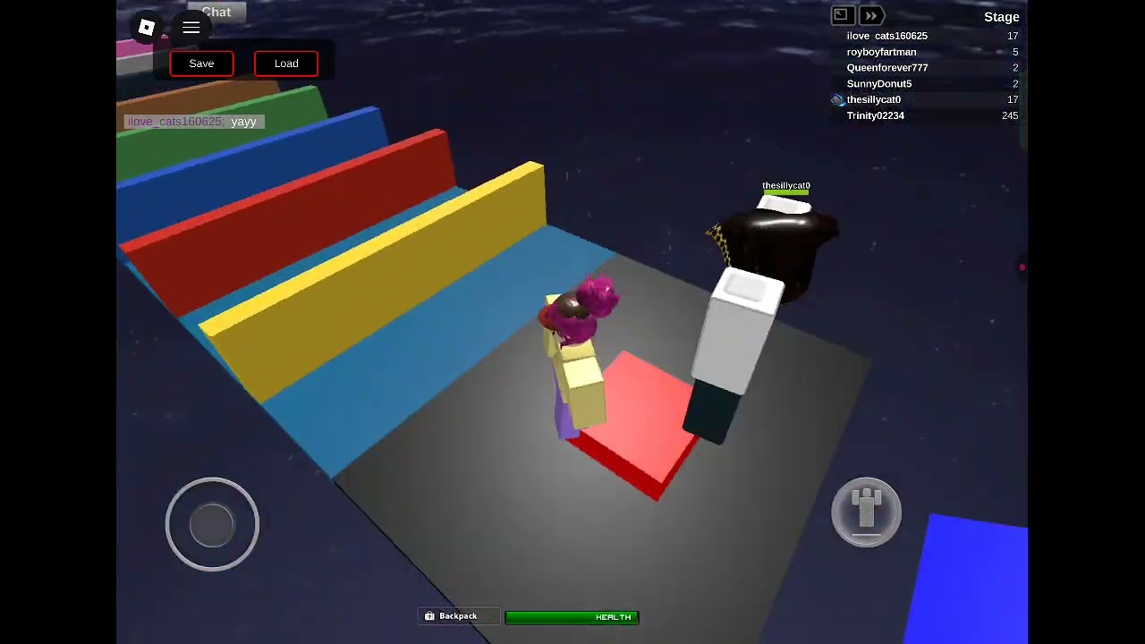 Playing a super epic obby