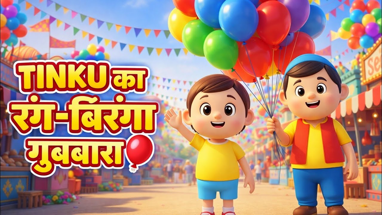  गुब्बारे वाला और टिंकू की जबरदस्त मस्ती 🎈 | Tinku Aur Gubaare Wala  | Hindi Rhymes 