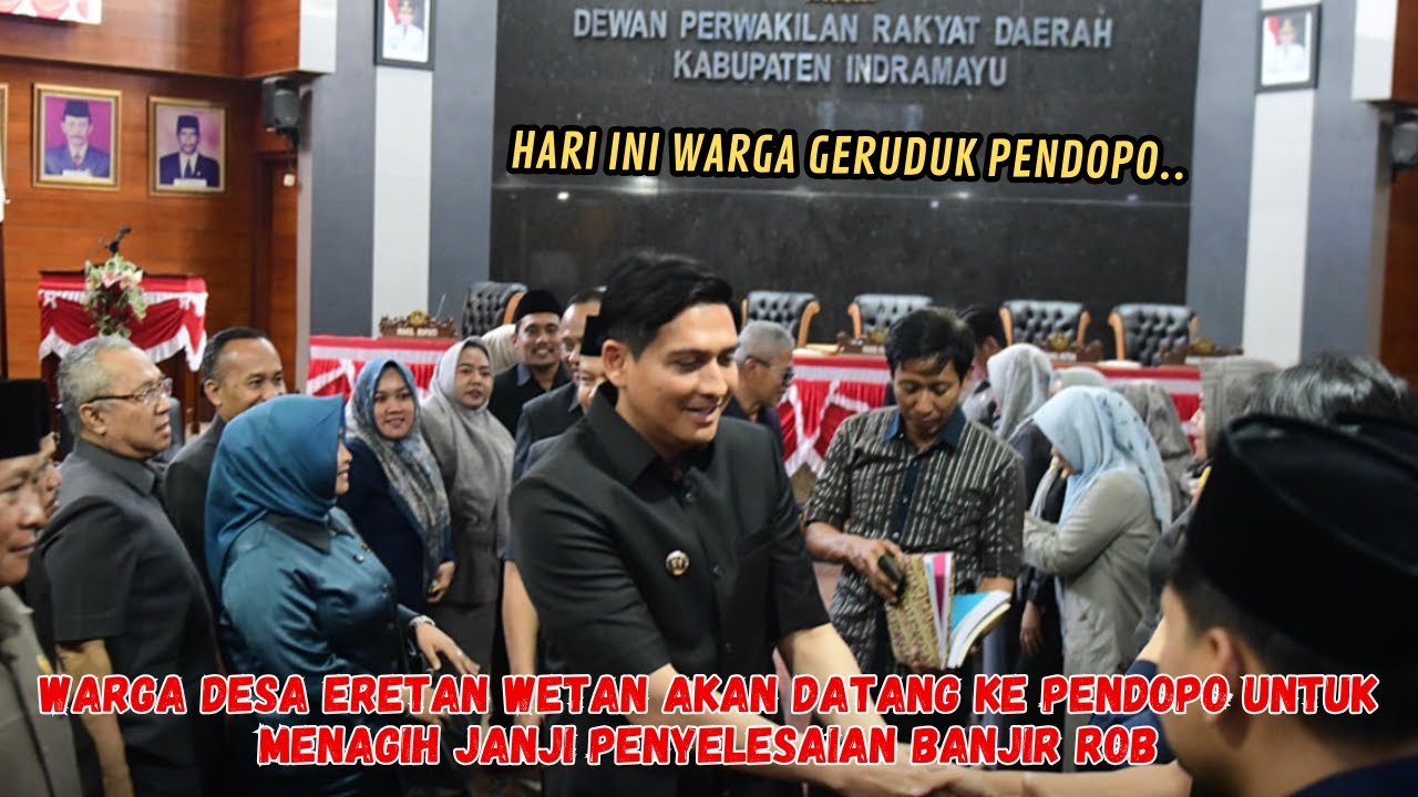 JANJI BUPATI INDRAMAYU KEPADA WARGA DESA ERETAN WETAN KORBAN BANJIR ROB