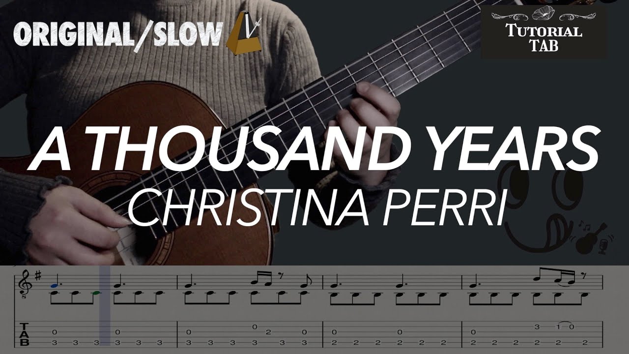 A Thousand Years - Christina Perri (Fingerstyle Tutorial with TAB)