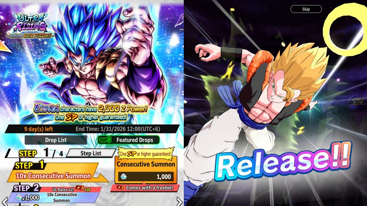 Crazy Luck on ULTRA Gogeta Blue Summon!!!-Dragon Ball Legends 