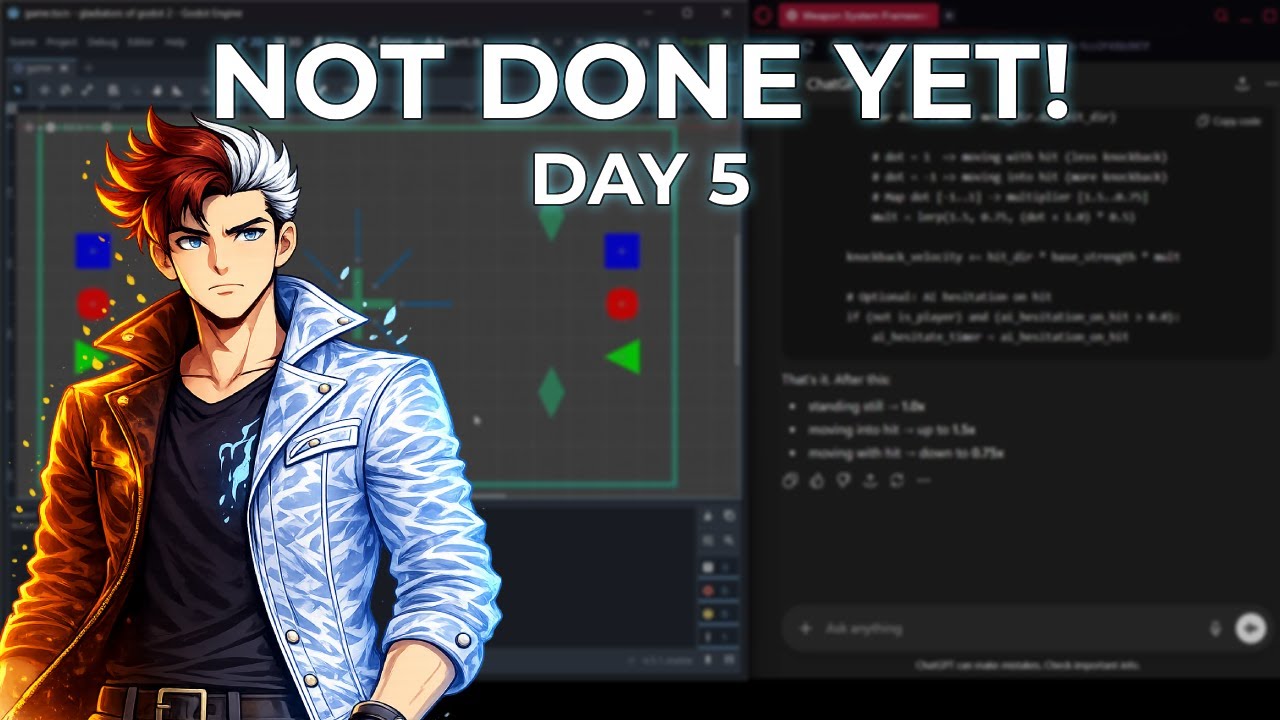 Trying to make a game with ChatGPT's help - Day 5