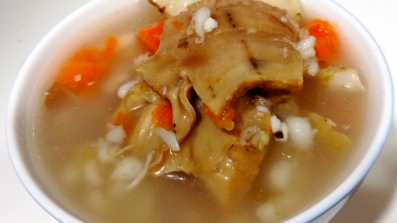 Dried Conch Soup with Assorted Herb Chinese Style Soup Recipe