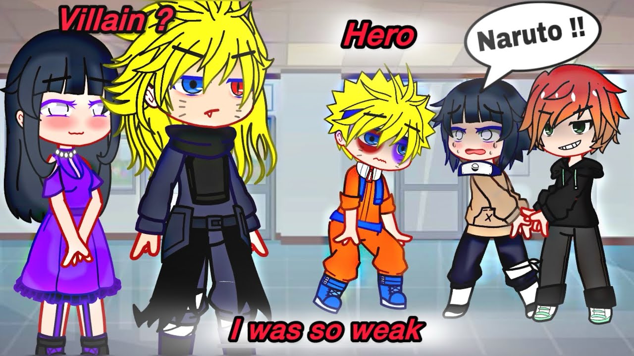 «Я буду защищать тебя как злодей, а не как герой ✅» || Мем с Наруто и Хинатой || Gacha Club
