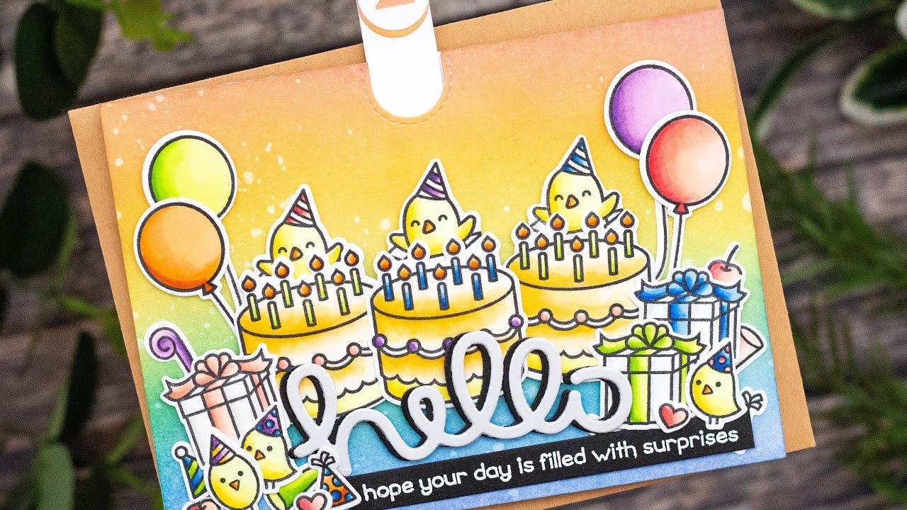 How to make a triple pull tab slider card