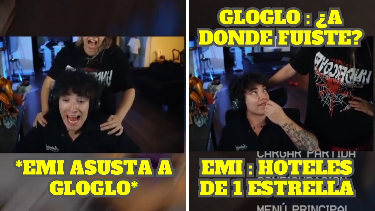 EMIKUKIS ASUSTA A GLOGLO + LE HABLA LO QUE HIZO EN EL DÍA