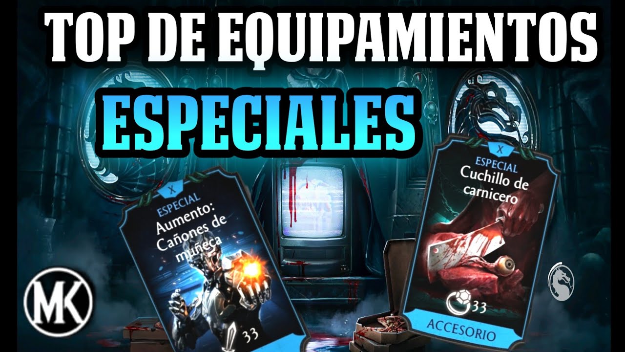 TOP 10! CARTAS DE EQUIPAMIENTO ESPECIALES EN MORTAL KOMBAT MOBILE | 2025