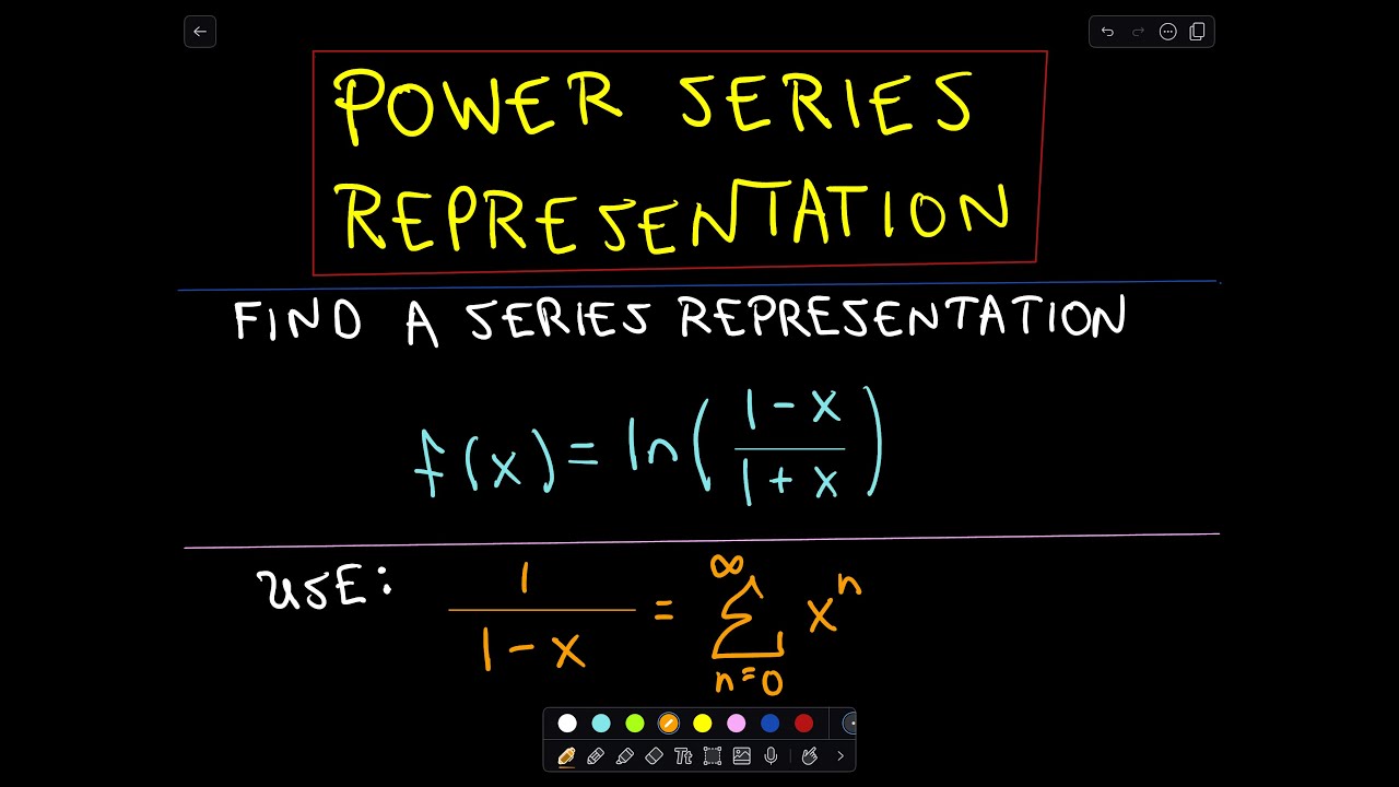 ❖ Finding a Power Series Representation for a Logarithm Function ❖