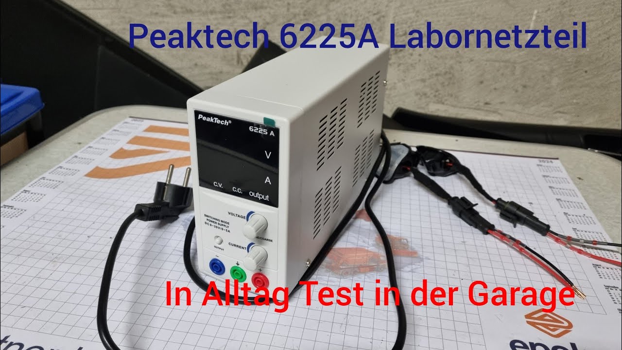 Weshalb man PeakTech 6225 A – Labornetzteil auch in der Garage benutzt kann.