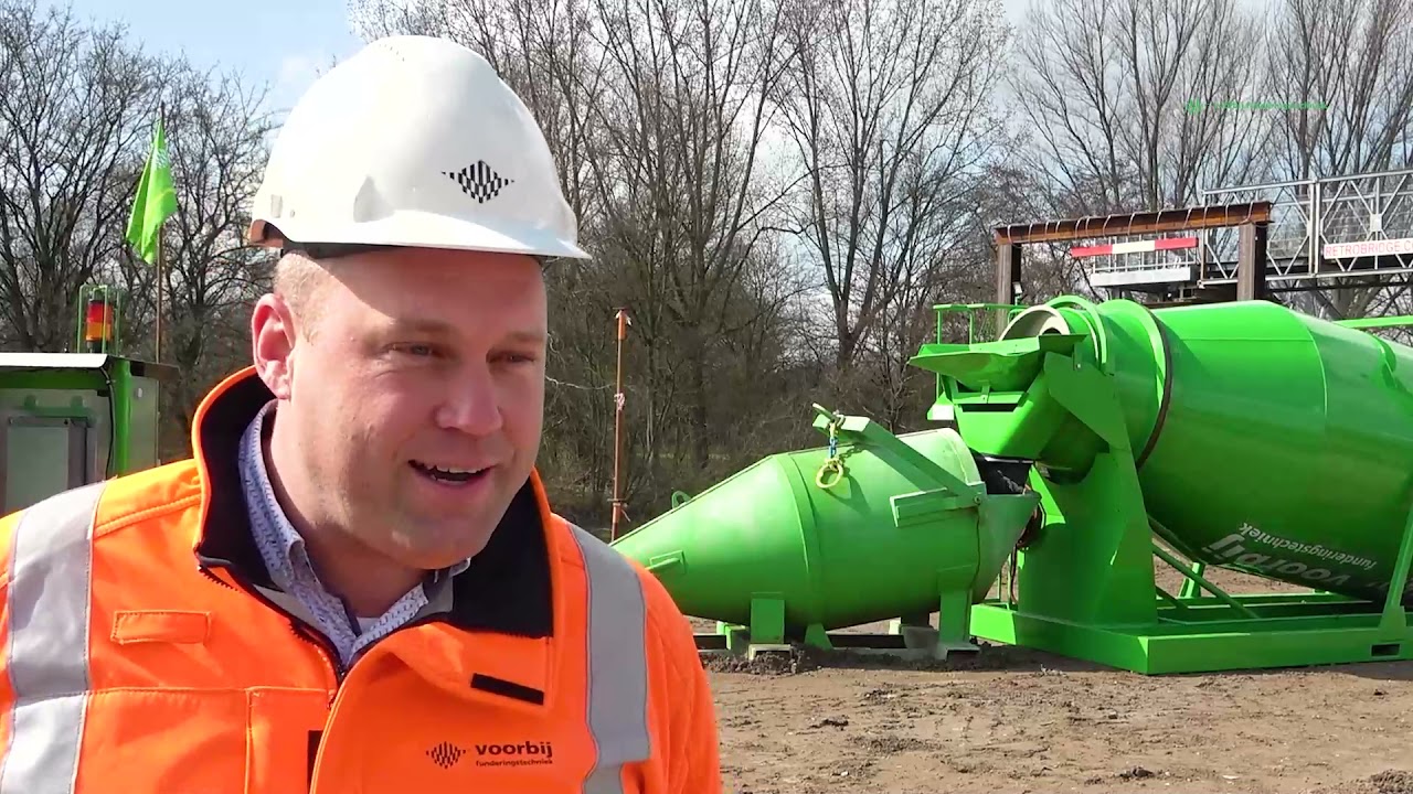 Eerste elektrische stationaire betonmixer