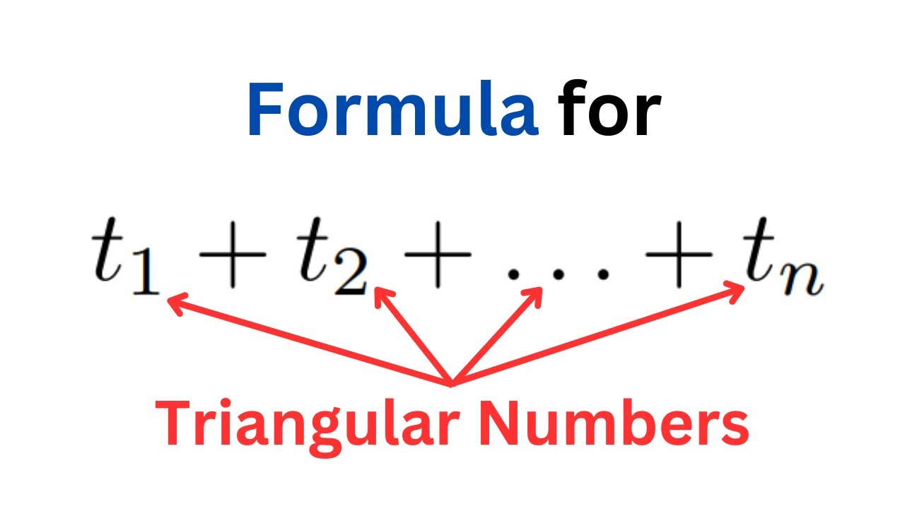 Sum of Triangular Numbers - A Formula
