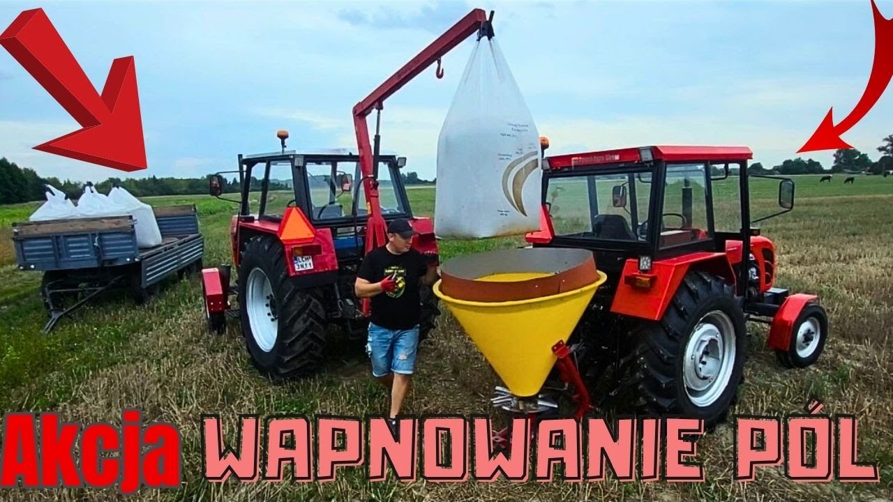 Wapnowanie Pól Dwa Ursusy w Akcji Wapno z Megnezowe
