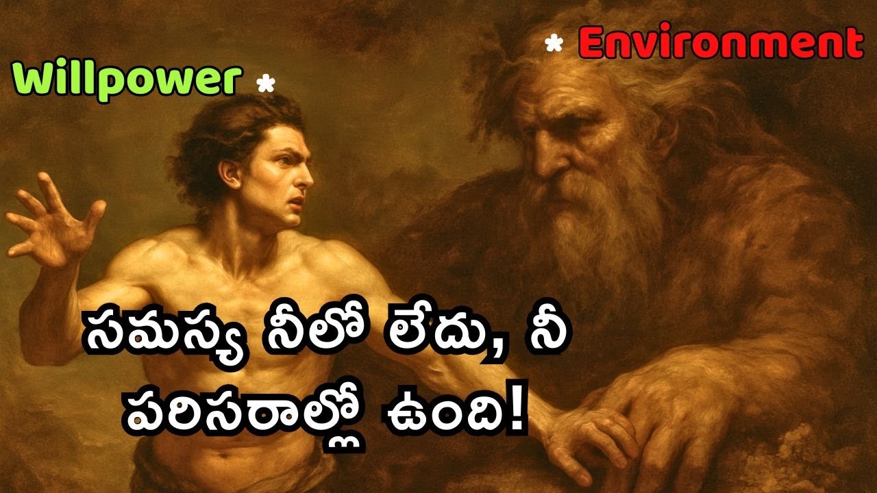 How to Control Your Mind in Telugu, Willpower vs Environment, విజయం సాధించాలంటే పరిసరాలను మార్చండి