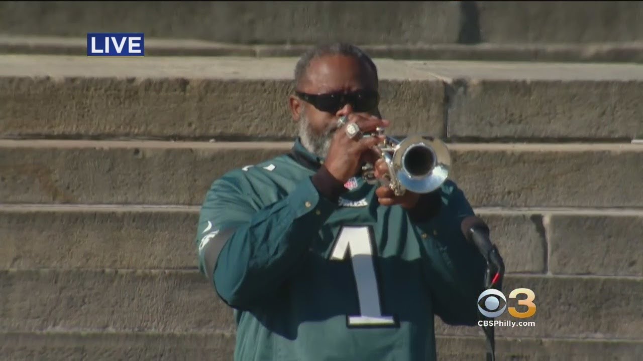 Jesse McGuire Performs National Anthem At Eagles Championship Ceremony
