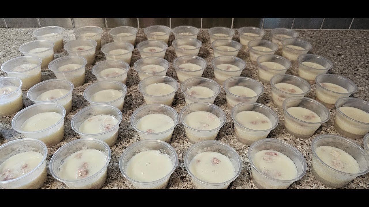 Coconut Jello With Taro (Speaking in English Only).