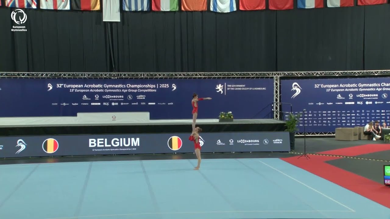 Silke Macharis & Maysae Bouhouch (BEL) - 2025 ACRO European bronze medallists, Women's Pairs Dynamic