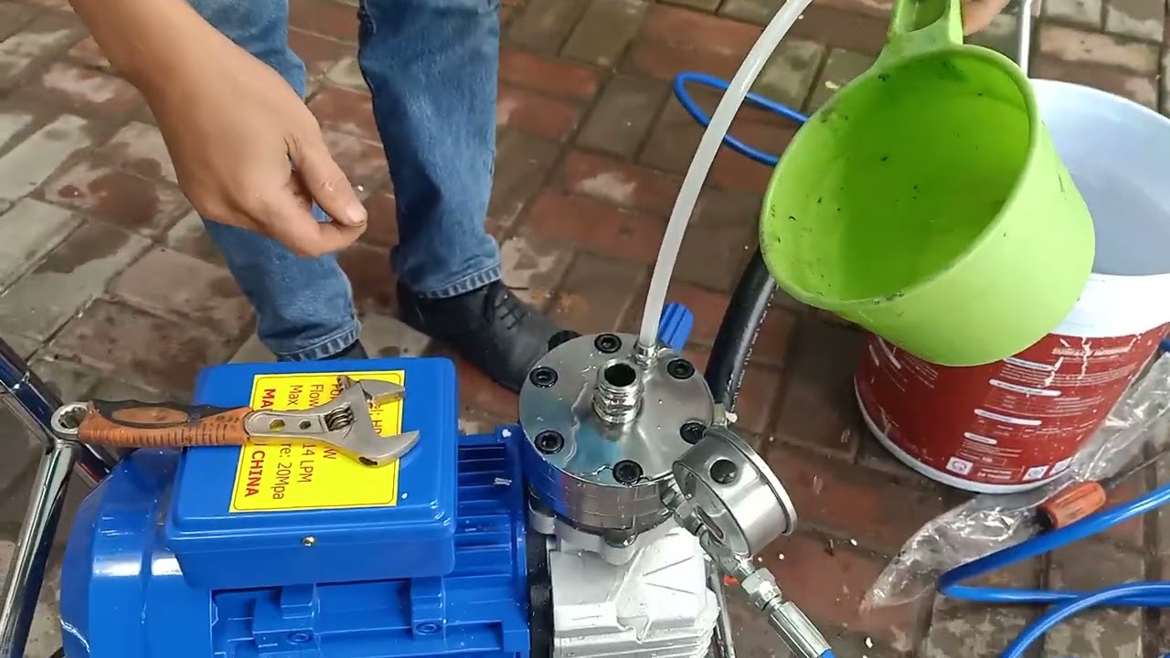 Máy phun sơn nước. Các lỗi thường gặp của máy phun sơn nước (sơn tường), kết cấu thép.