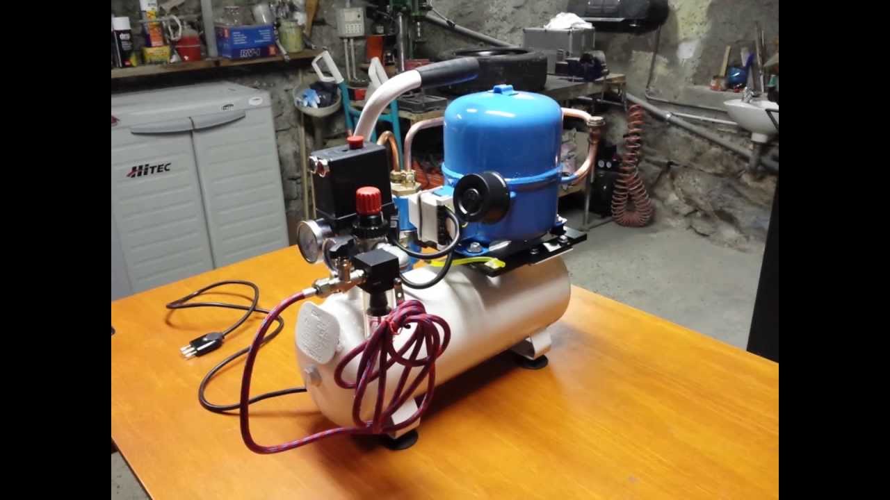 Compressore silenzioso per aerografia autocostruito/2