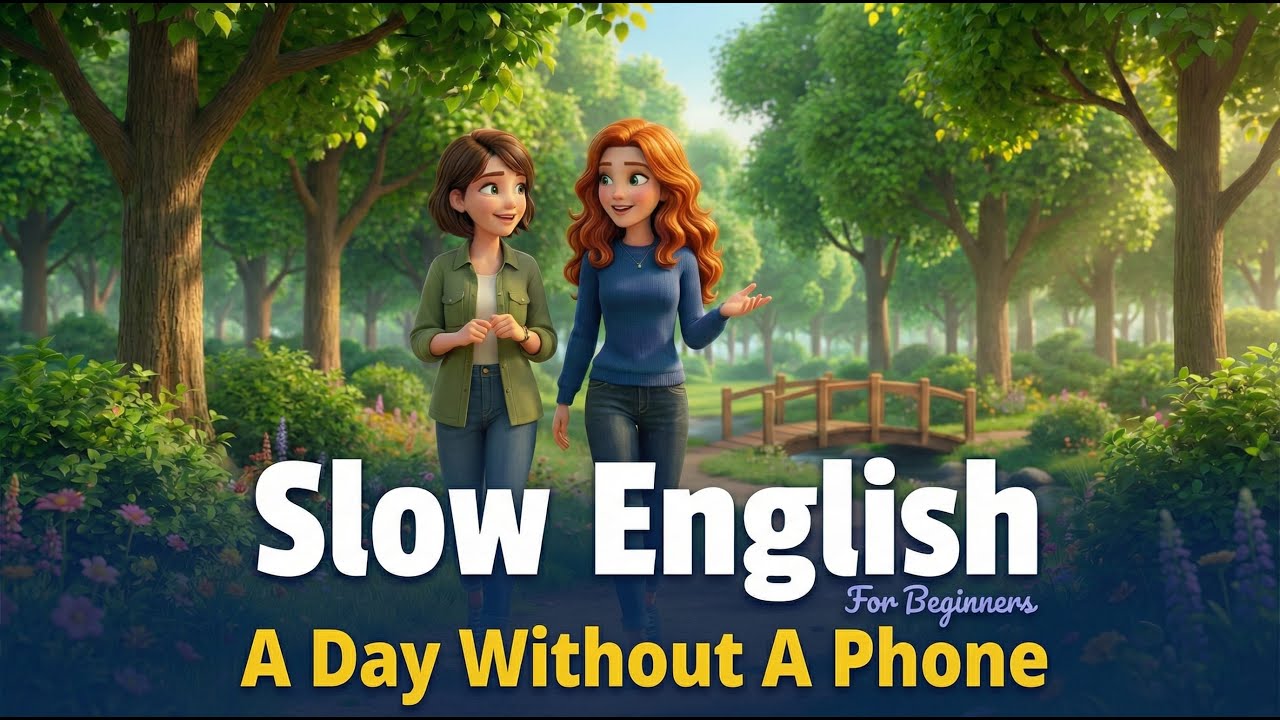 My Day Without A Phone | Easy English Listening Practice (A2 Level)