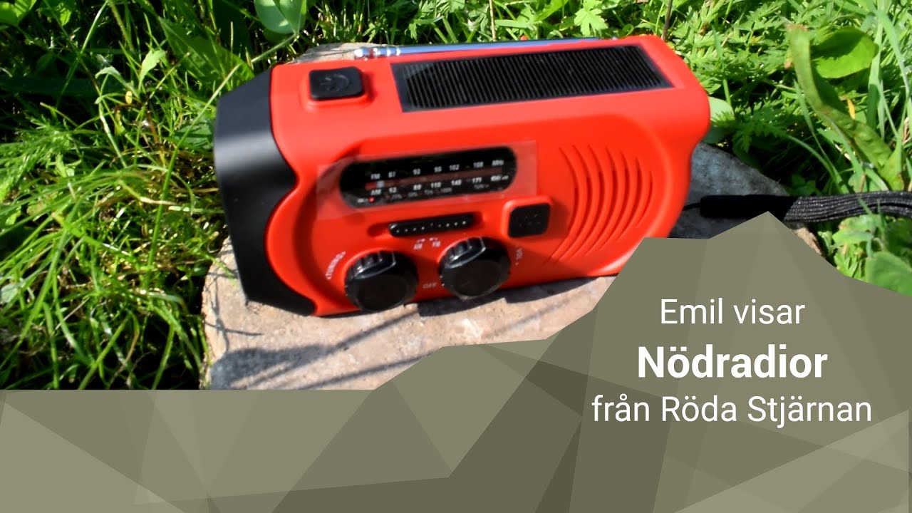Nödradio: Laddning och information vid strömavbrott!