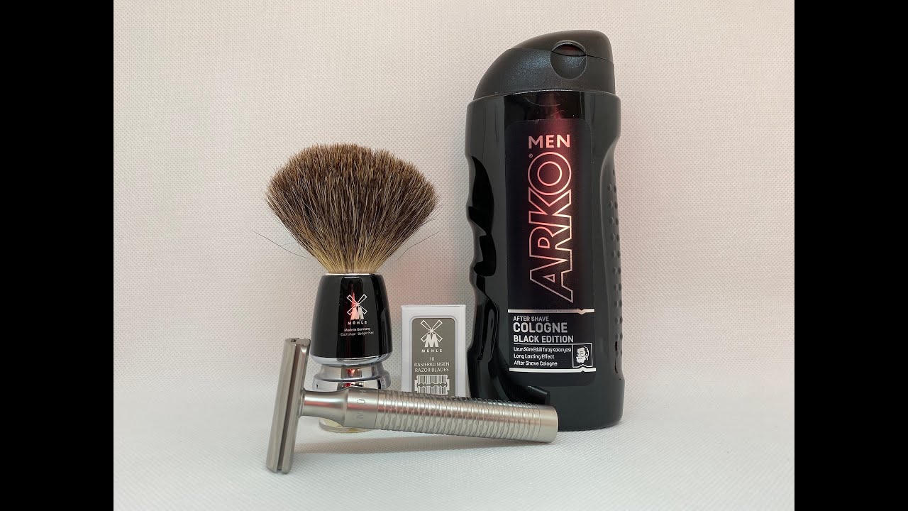 Nassrasur Mühle - Rocca, Rytmo and Blade, RAGNARÖK Laugar of Sweden Soap and Arko Men Black Edition