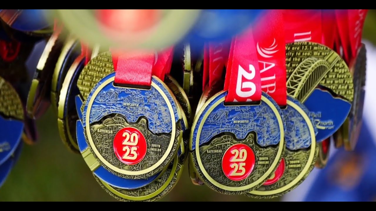 Tom Campbell on Sky News talking about the Great North Run 2025 Medal