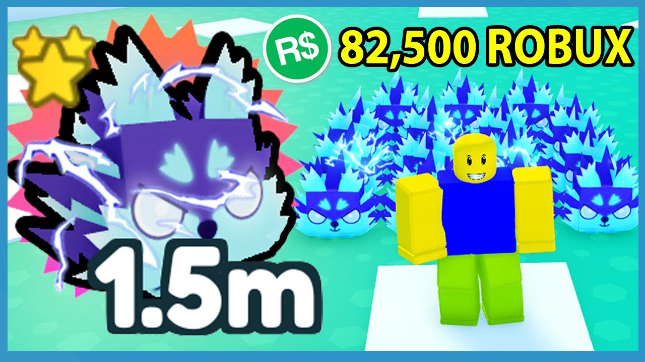 Я потратил 82 500 робуксов на этого питомца в Roblox Pet Simulator X (Full Team Storm Wolf)
