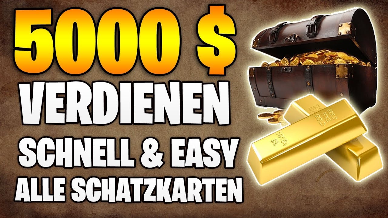 Red Dead Redemption 2: 5000$  Extrem einfach und schnell | Geheime Schatzkarten & Fundorte TEIL 1