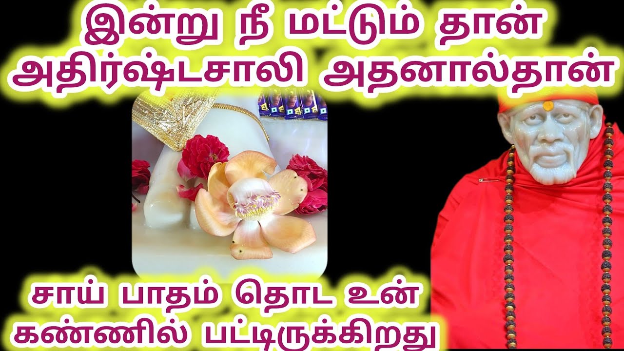சாய் பாதம் தொட உன் கண்ணில் பட்டிருக்கிறது இன்று நீ தான் அதிர்ஷ்டசாலி #sai #saibaba #baba #sirdisai