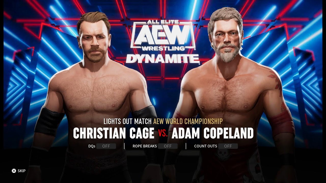 AEW Fight Forever - Christian Cage vs. Adam Copeland (PS4)
