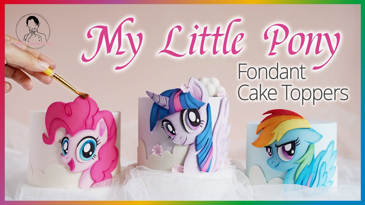 How to Make My Little Pony/Unicorn Cake Topper｜Fondant Unicorn Cake Tutorial｜Unicorn Cake Decoration