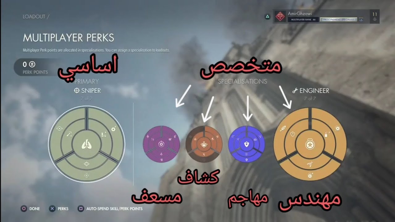 (sniper elite 5 perks) سنايبر ايليت 5 تجهيز العتاد والاضافات