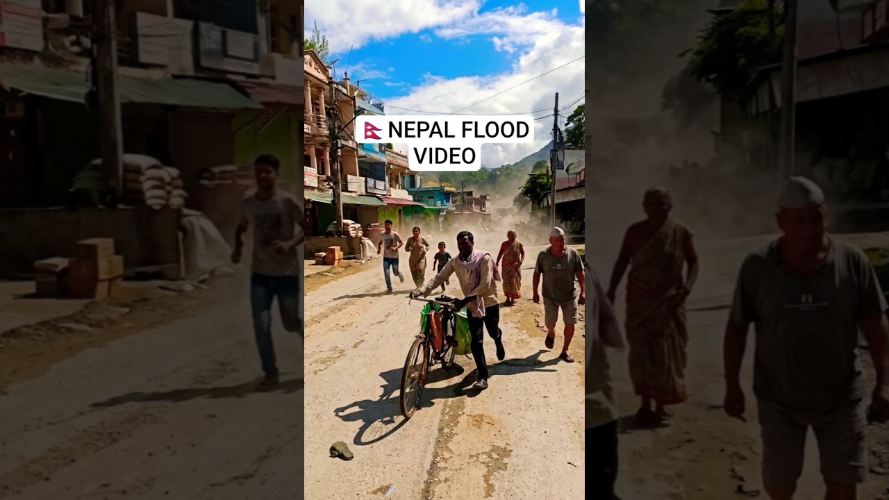 Nepal Floods- Moments Before Destructive Flood Struck Nepal | Nepal Flood Video