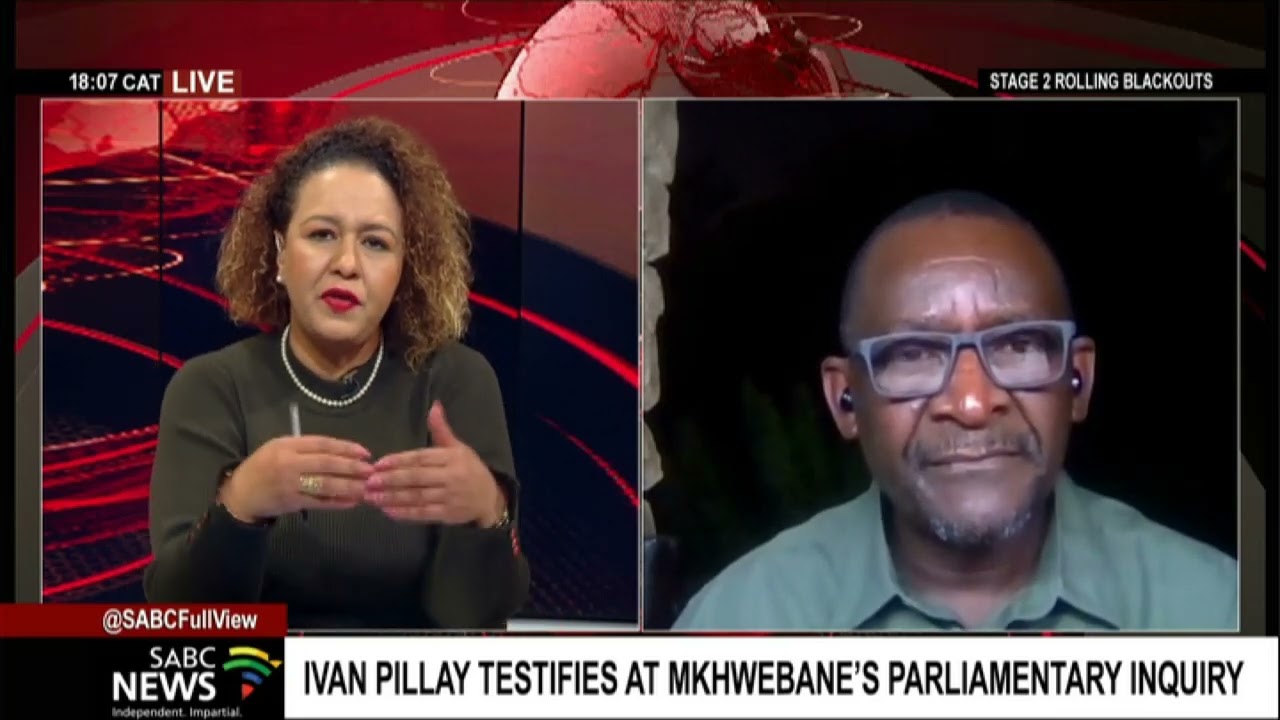 Ivan Pillay's testimony at the Mkhwebane's inquiry: Modidima Mannya