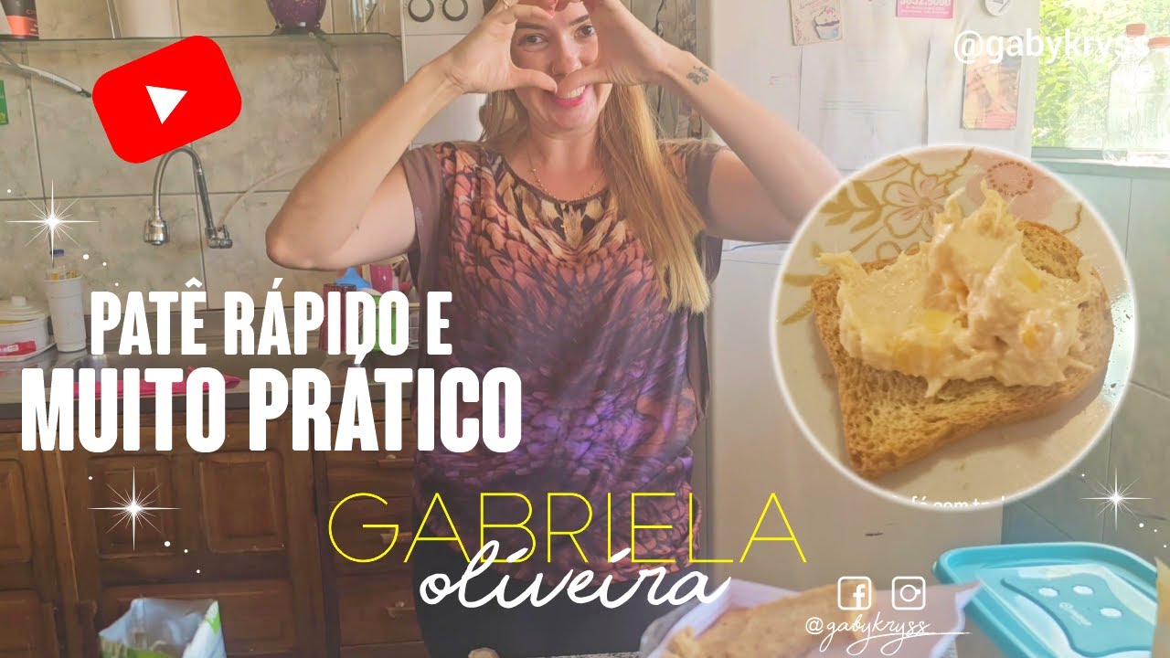 COMO FAZER PAT&Ecirc; DE FRANGO R&Aacute;PIDO E F&Aacute;CIL || Por Gabriela Oliveira