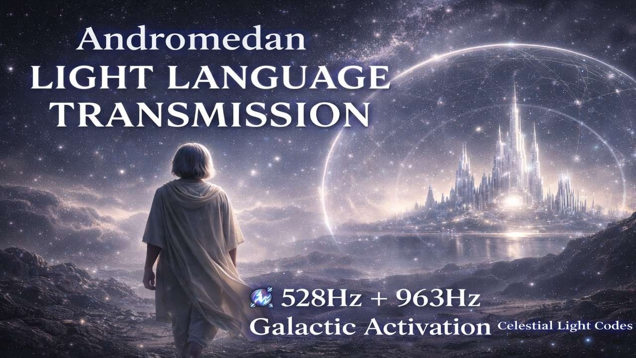 Andromedan Light Language Transmission 🌌 528Hz + 963Hz Galactic Activation | Celestial Light Codes