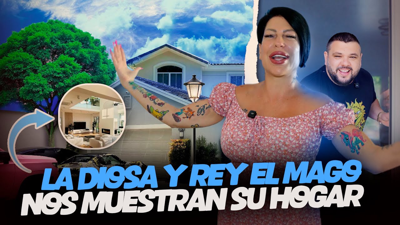 LA DIOSA y su esposo REY EL MAGO nos ABREN las PUERTAS de su HOGAR en MIAMI