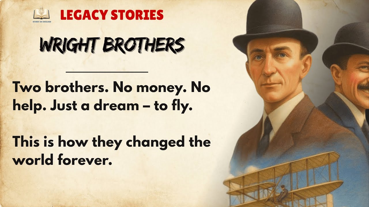 The Wright Brothers || Learn English Through Story Level 1 🔥 || Improve Your English Fluency ✅