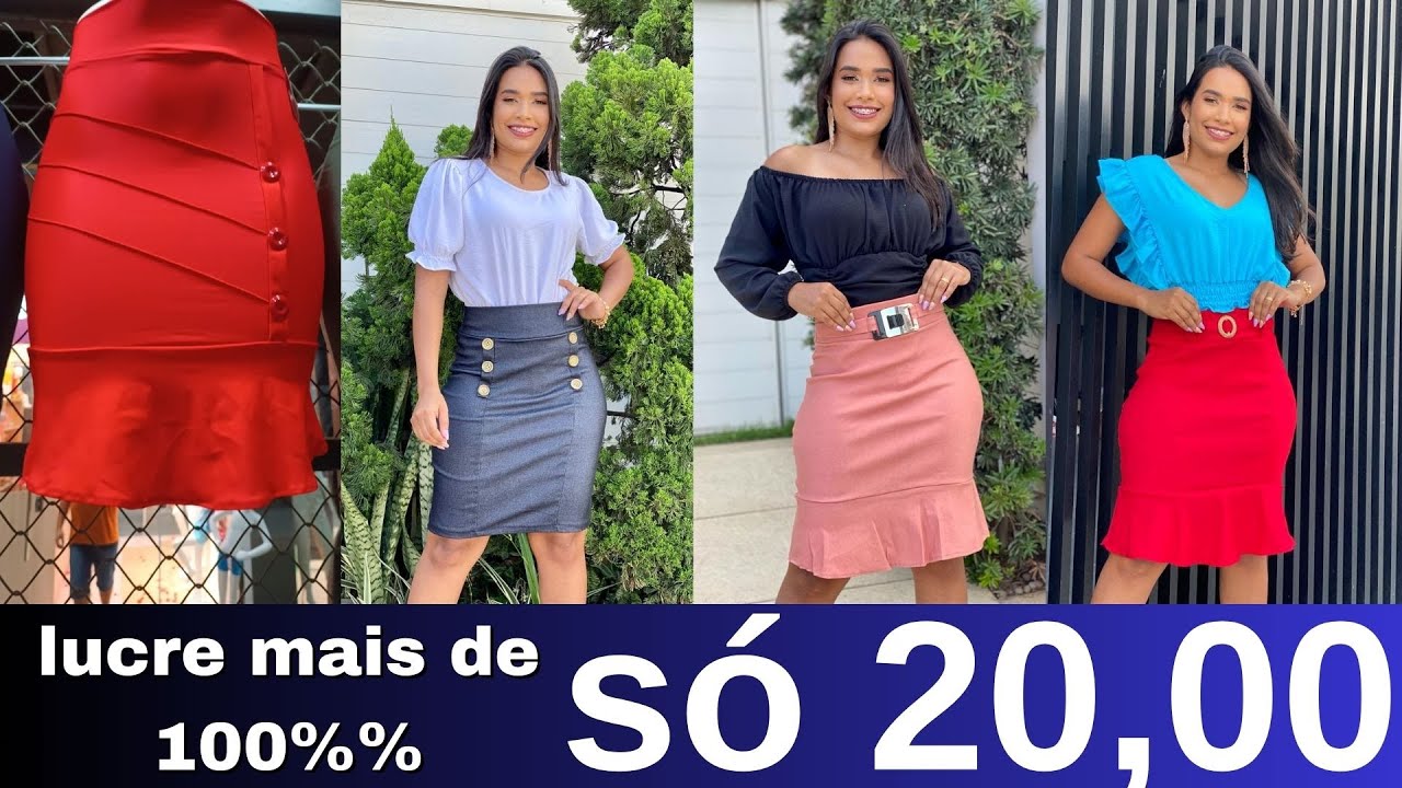 saias em bengaline direto de fábrica moda evangélica