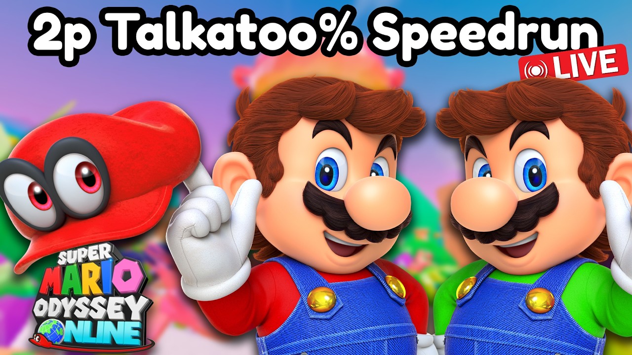 🔴Super Mario Odyssey Online 2p Talkatoo% Speedrun w/ @cheesejay