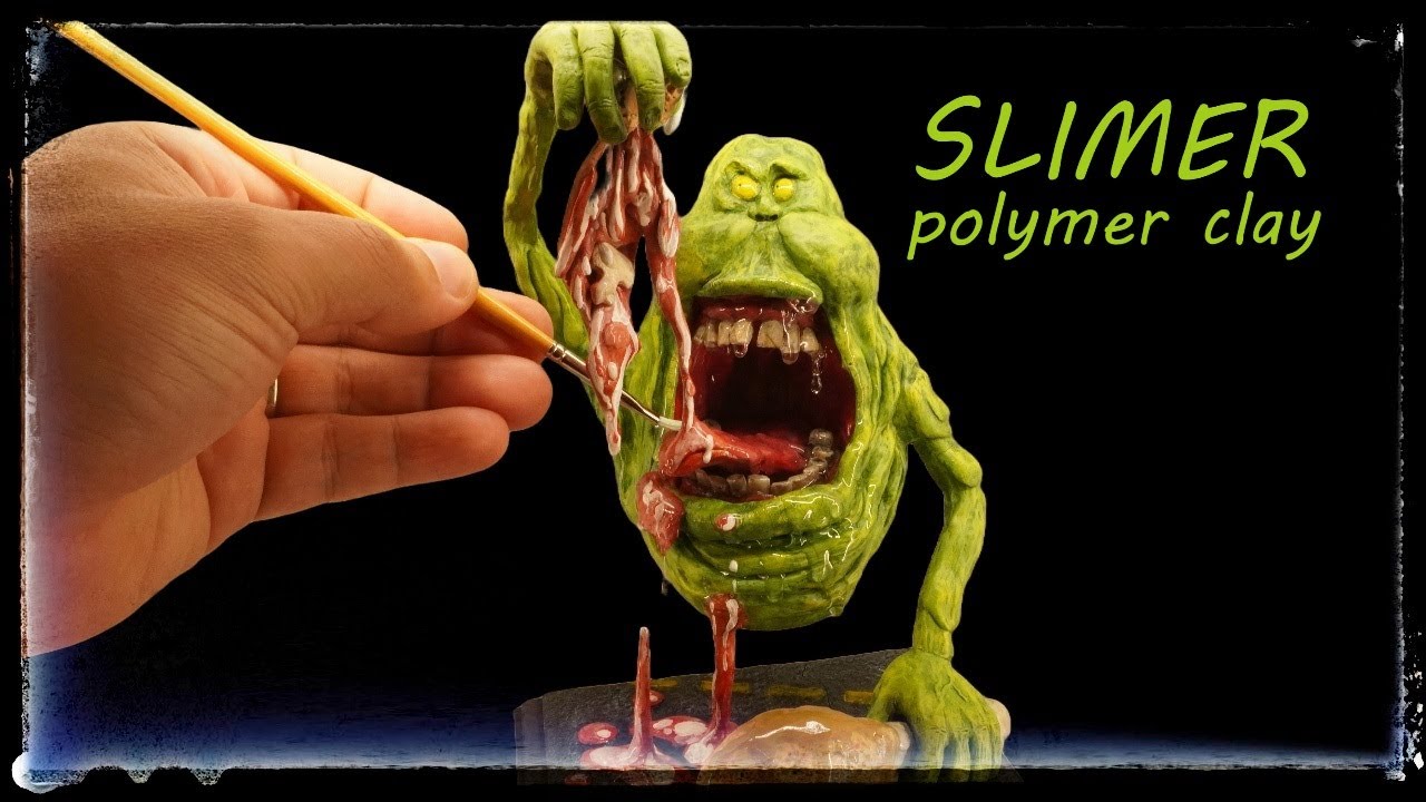 Creative Process - Making Slimer ( Ghostbusters  - 1984 ) / Polymer Clay / Acrylics