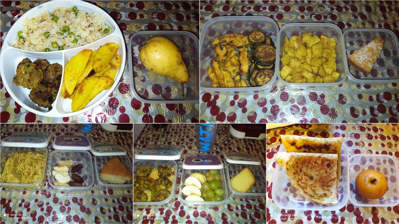 وجبات سهلة للأطفال للمدرسة لأسبوع كامل , lunch box, panier d'ecole