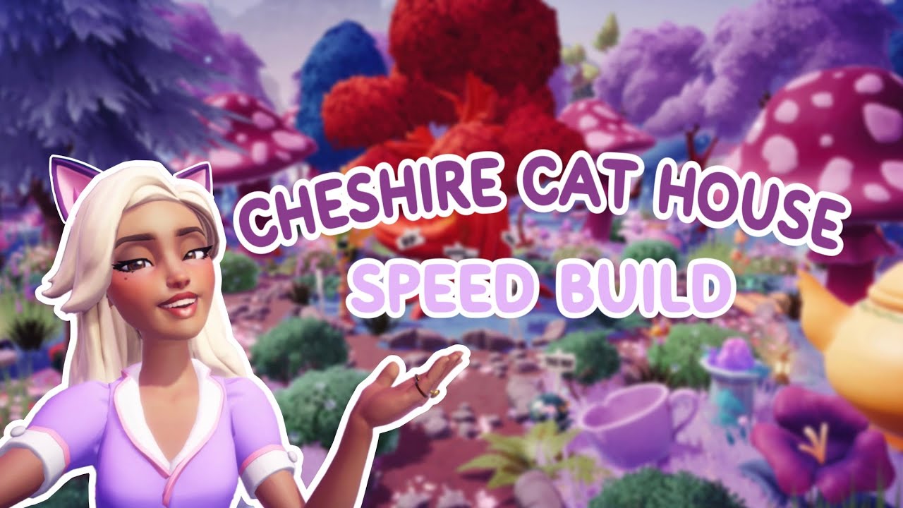 CHESHIRE HOUSE 💜🕰️🫖 | ALICE IN WONDERLAND | SPEEDBUILD | DISNEY DREAMLIGHT VALLEY