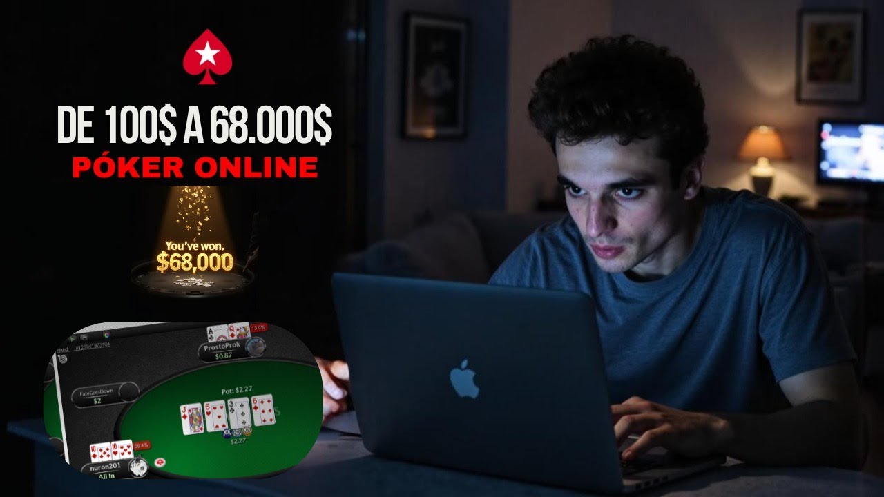 Convierto 100$ en 68,000$ en un torneo de poker